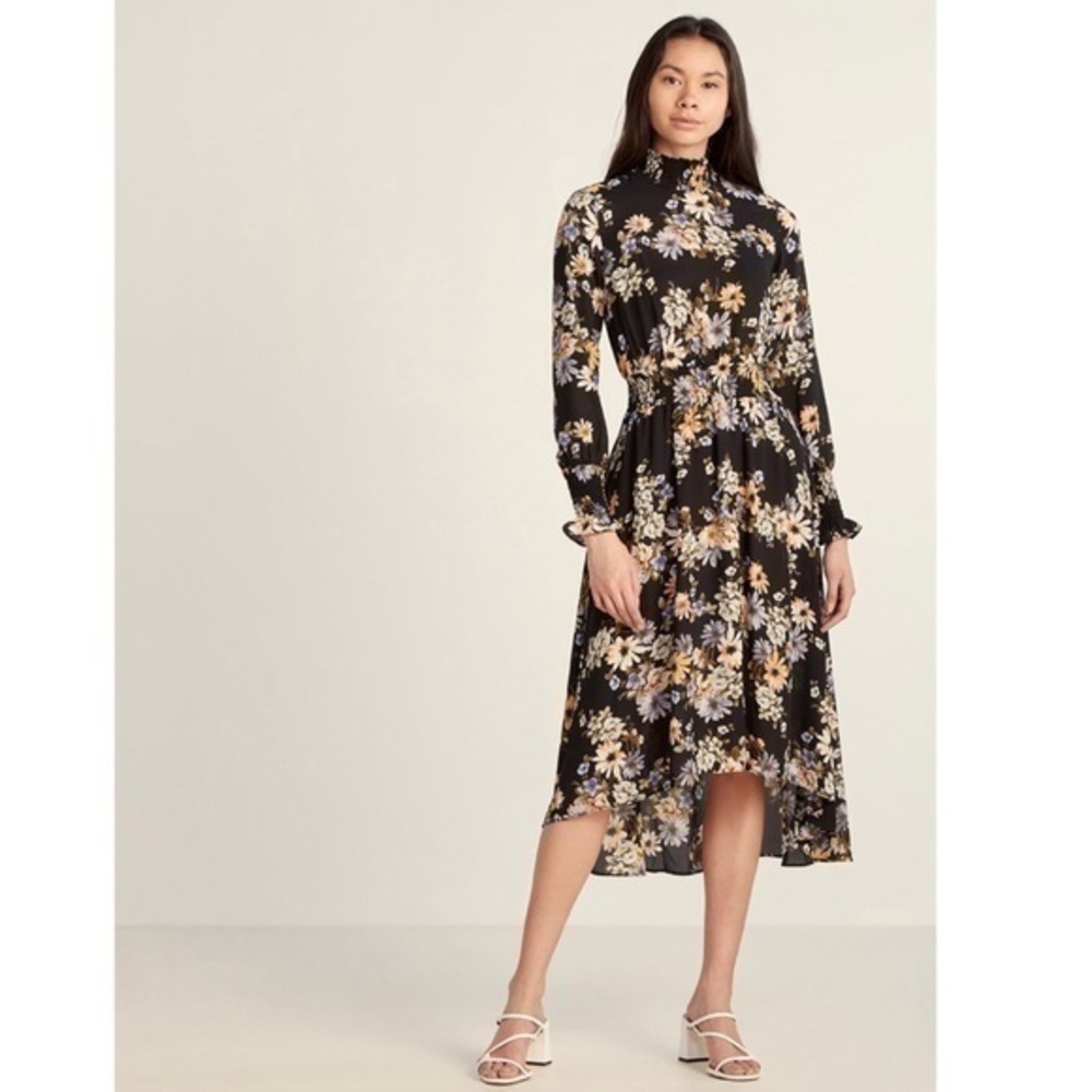 NANETTE NANETTE LEPORE Black Dream Floral Dress
